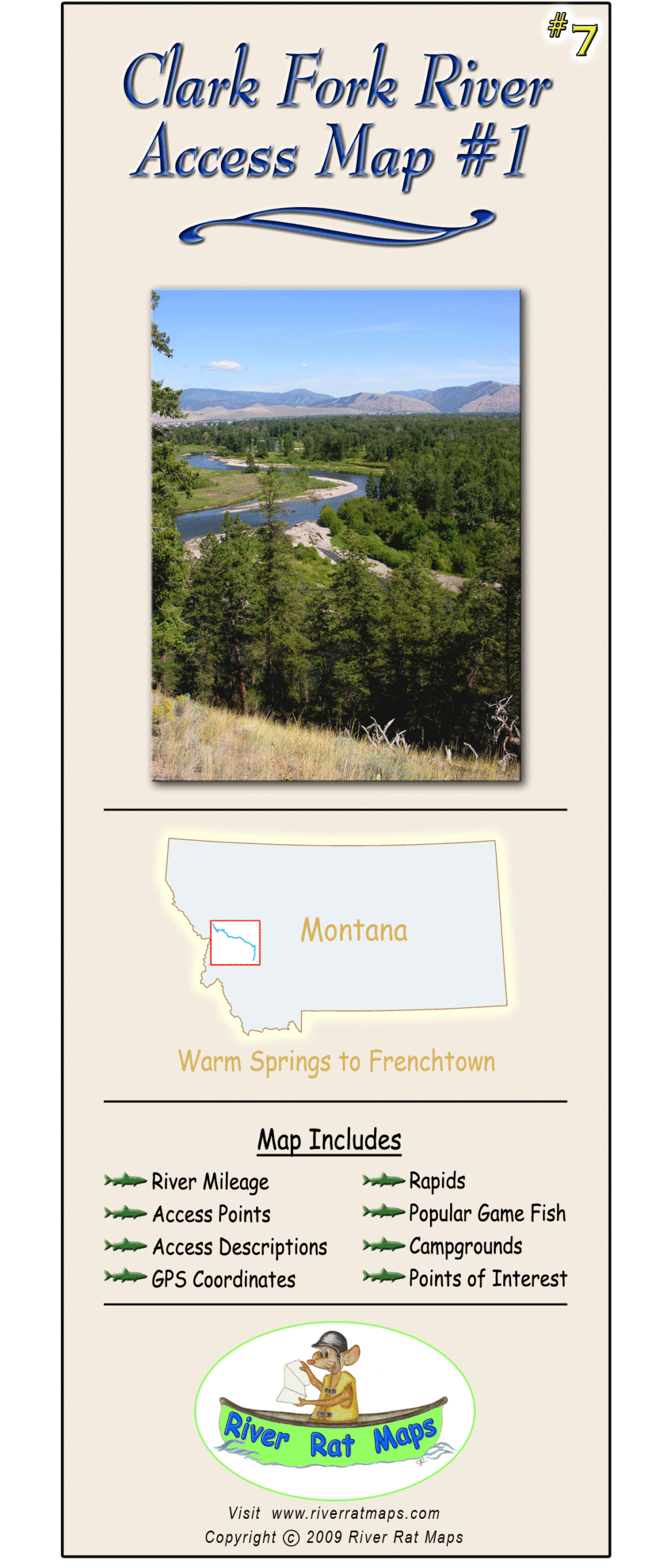 Clark Fork #1 River Access Map
