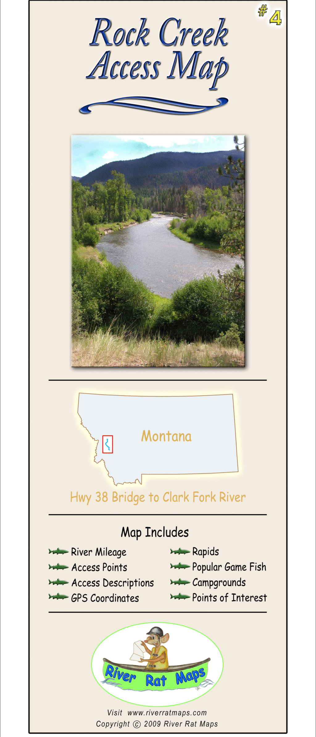 Rock Creek River Access Map